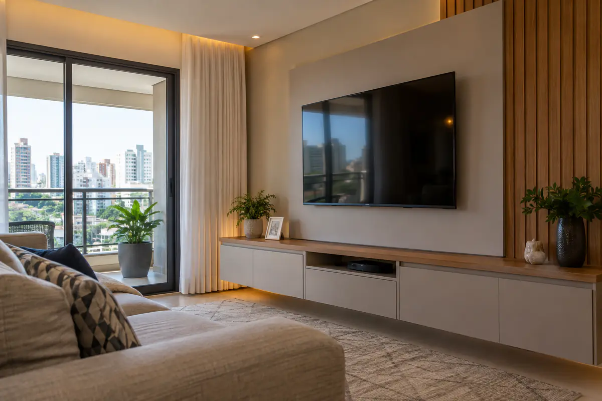 Instalação de Suporte para TV concluído em imóvel residencial de Campinas