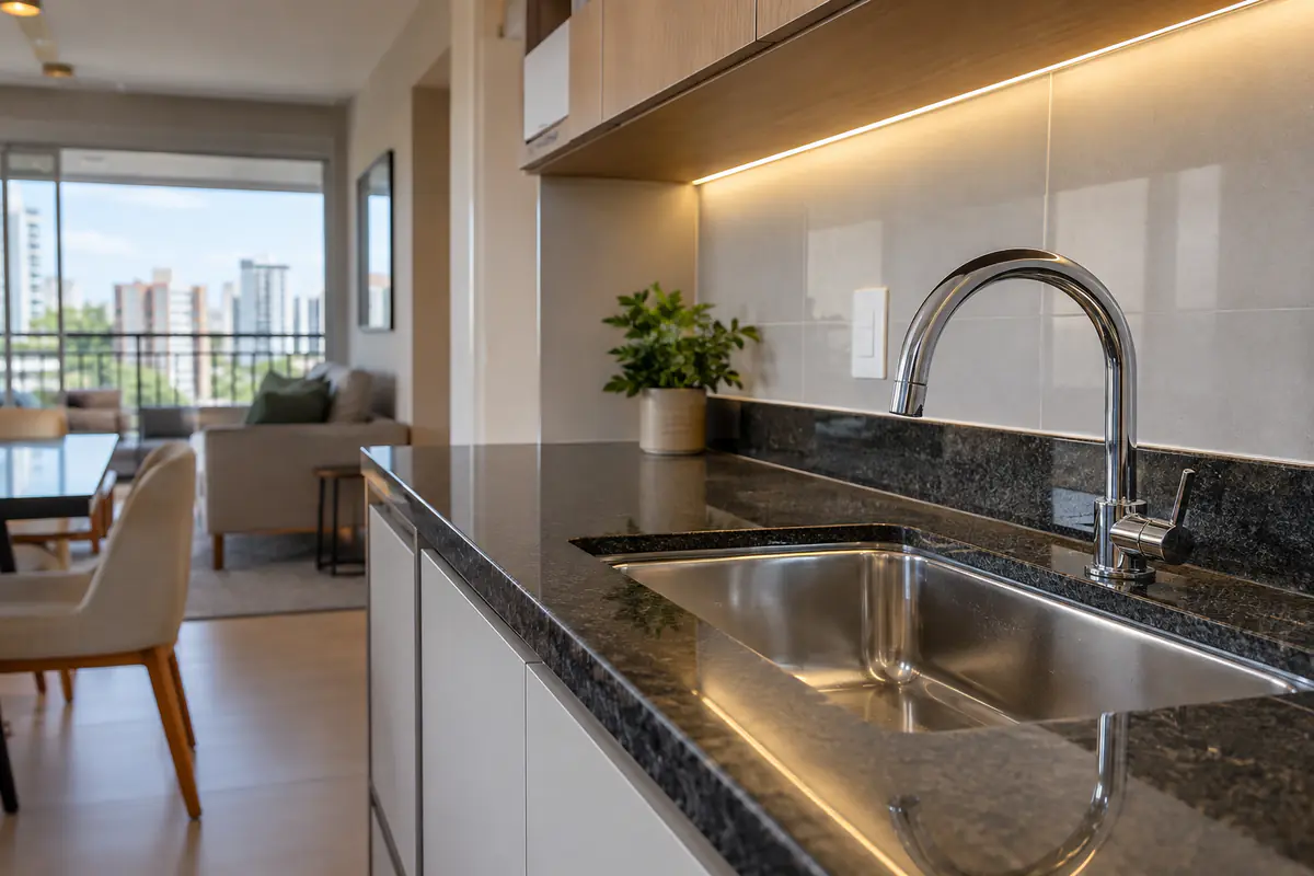 Detalhe do acabamento de Manutenção para Apartamentos realizado em Campinas