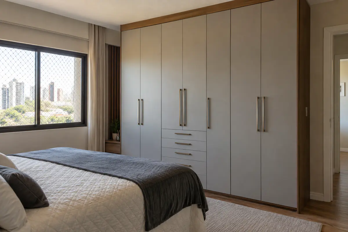 Montagem de Guarda-Roupa concluído em imóvel residencial de Campinas