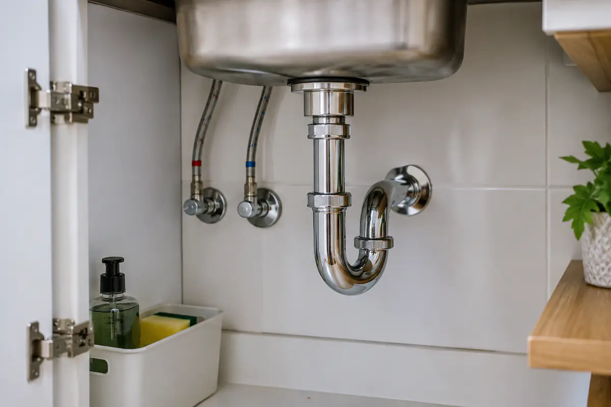 Detalhe do acabamento de Serviços Hidráulicos Residenciais realizado em Campinas