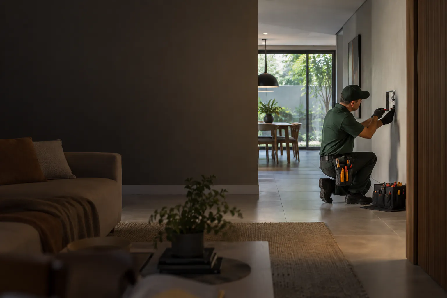 Serviço de serviços elétricos residenciais realizado por marido de aluguel em Campinas