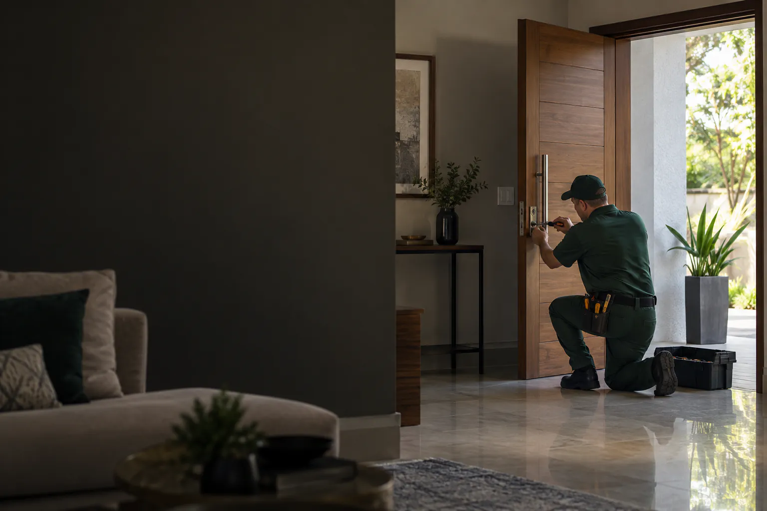 Serviço de troca de fechaduras realizado por marido de aluguel em Campinas